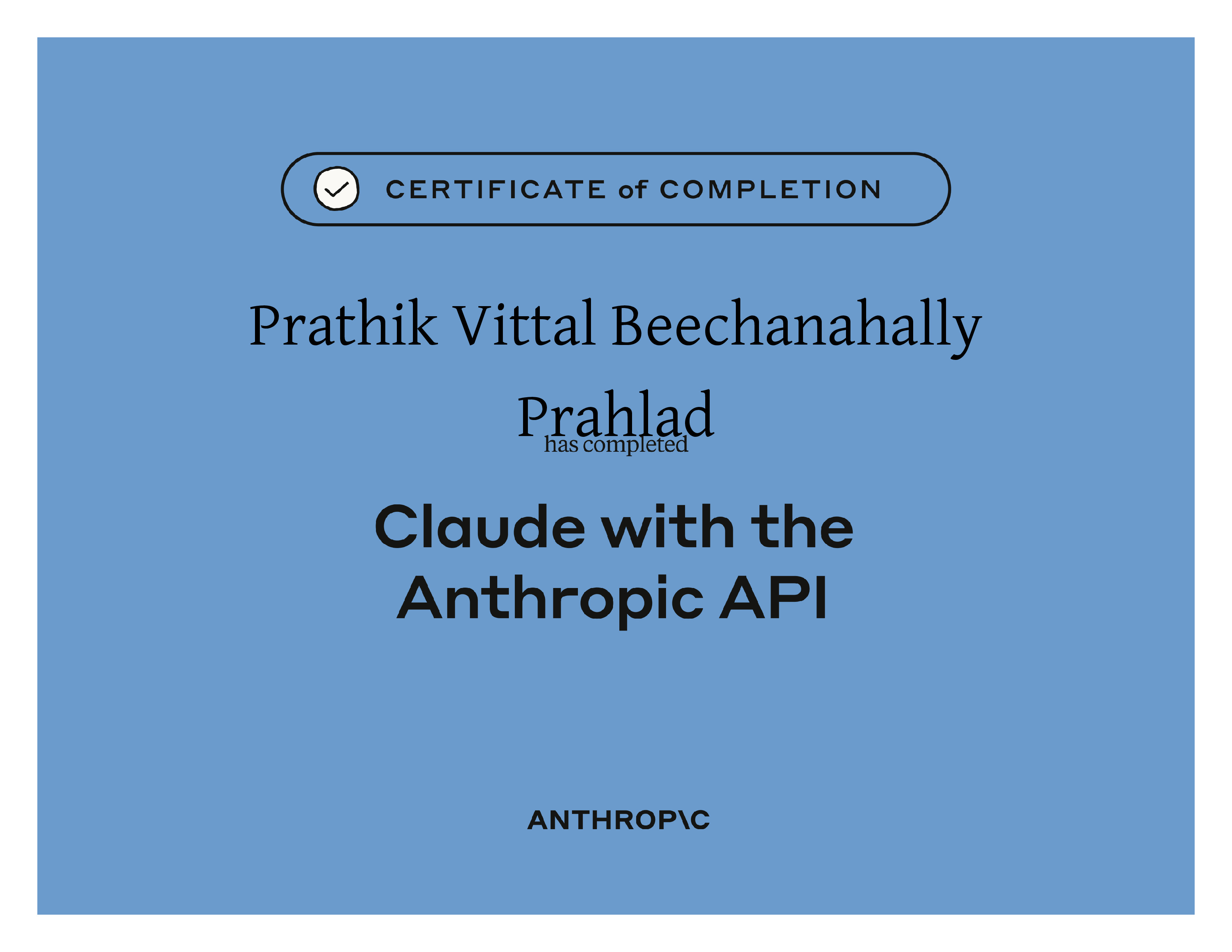 Claude with the Anthropic API